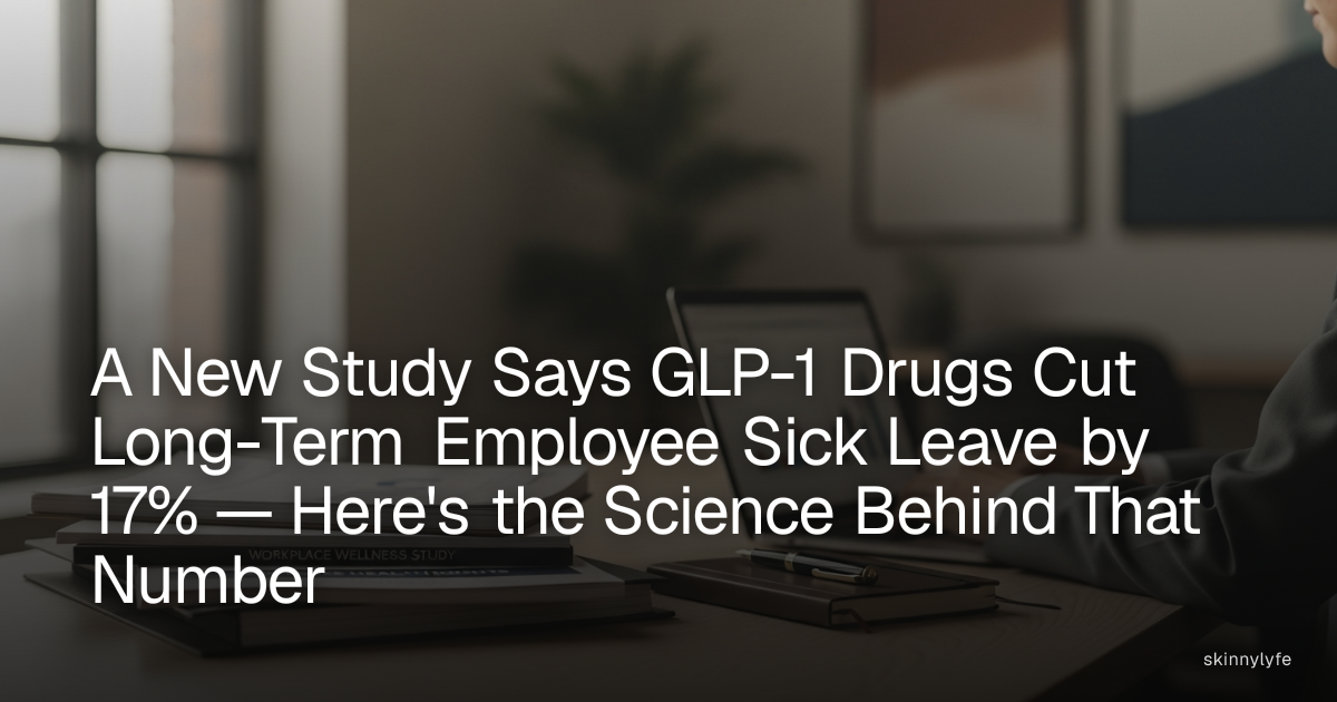 A New Study Says GLP-1 Drugs Cut Long-Term Employee Sick Leave by 17% — Here's the Science Behind That Number