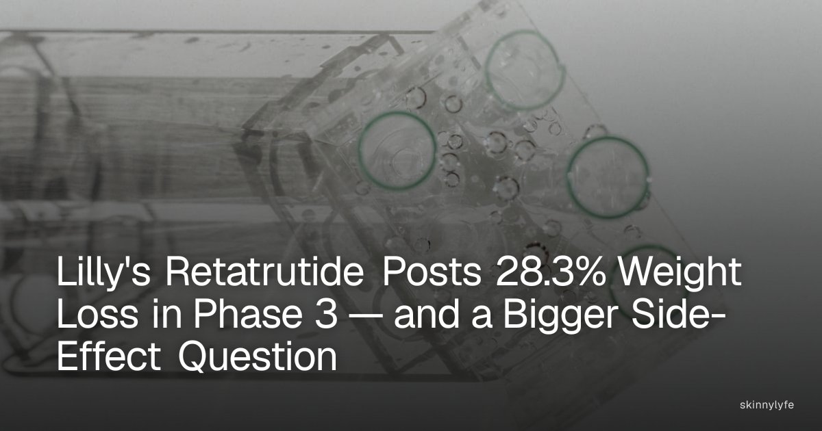 Lilly's Retatrutide Posts 28.3% Weight Loss in Phase 3 — and a Bigger Side-Effect Question